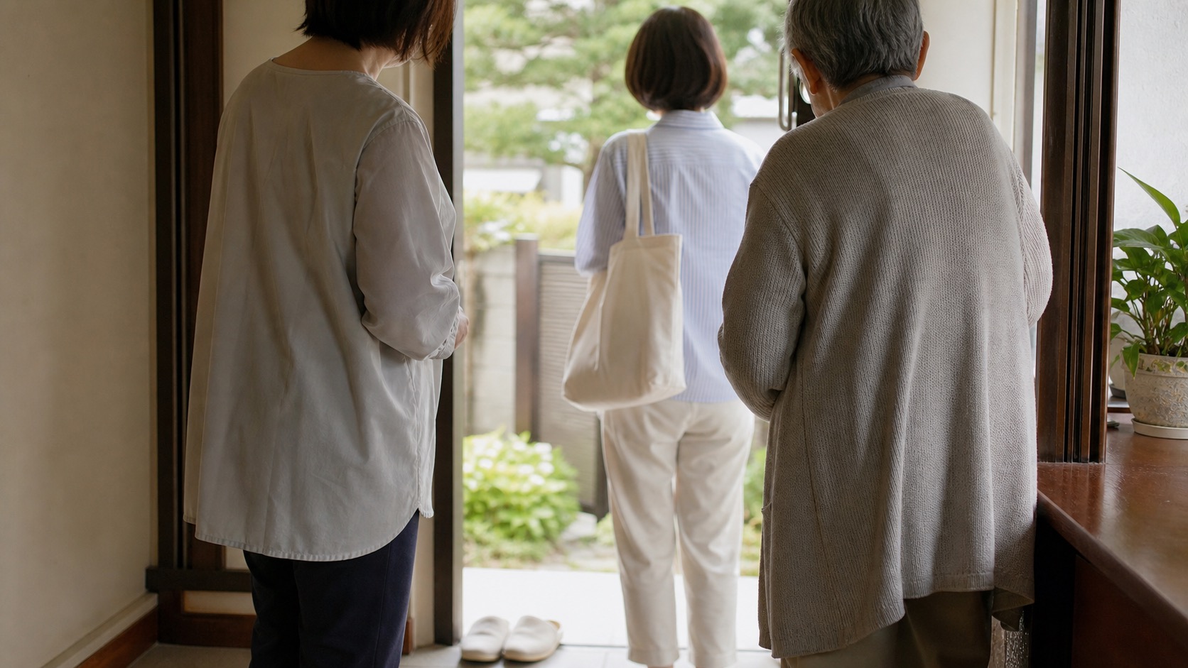 一人暮らしを続けるために外の手を少し入れる玄関