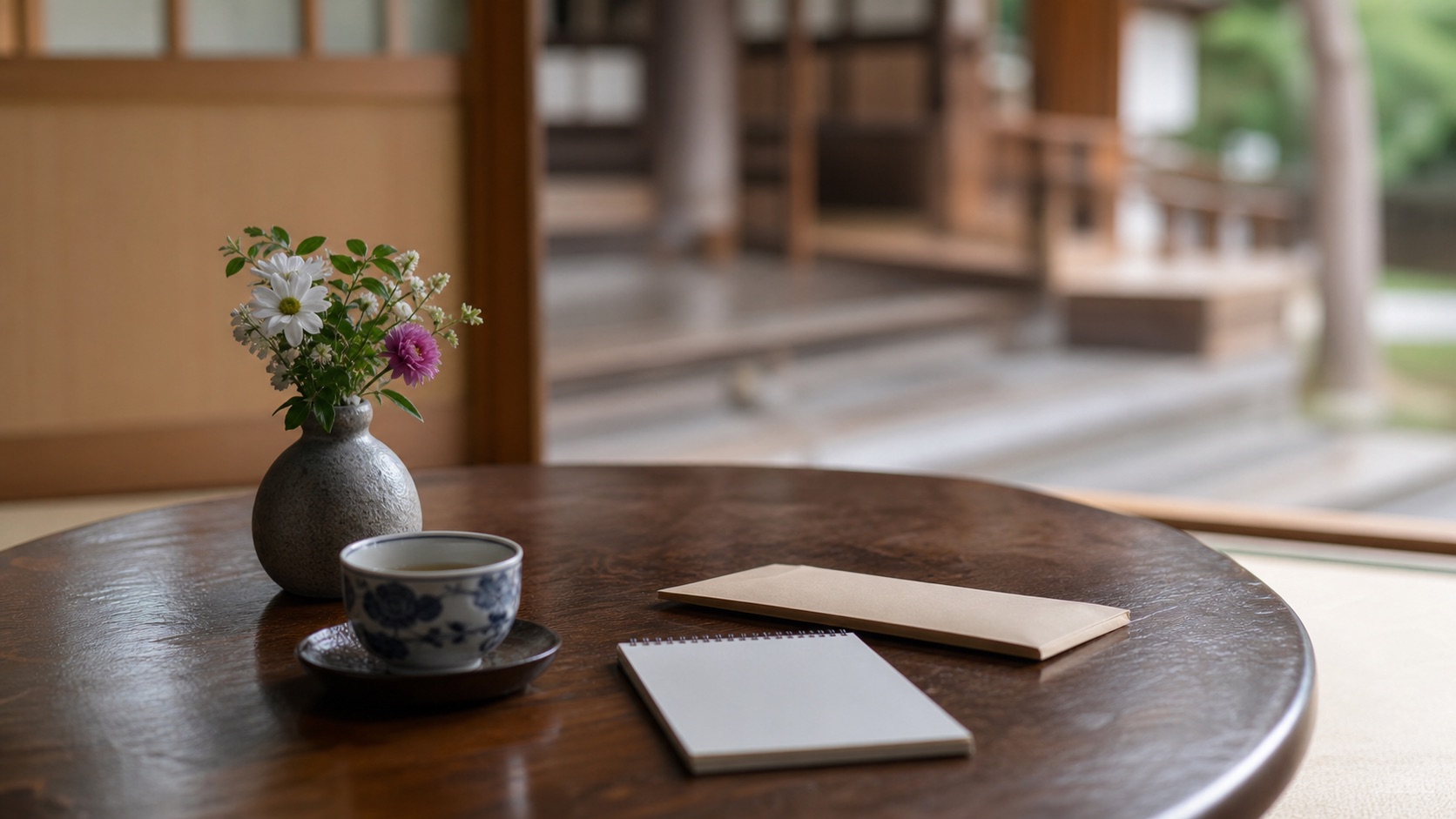 お寺へ墓じまいを相談する前に整えた封筒とノート