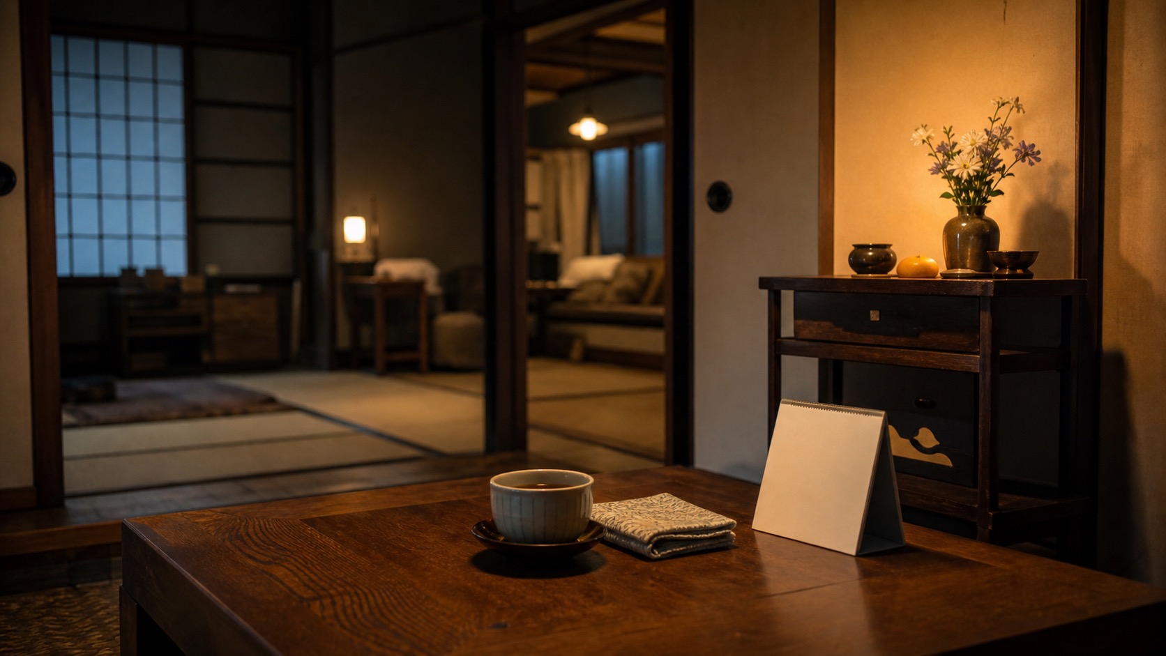 親の暮らしが続く実家の静かな室内